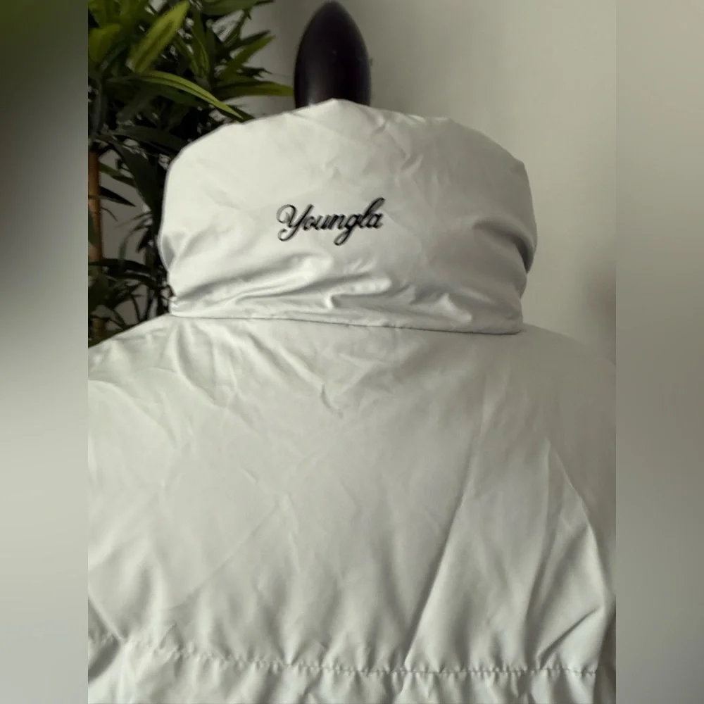 Youngla coat size medium women crop winter puffer jacket new with tags - Picture 4 of 5